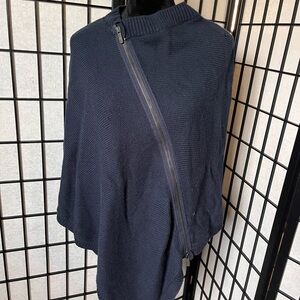Lululemon Athletica Navy Knit Poncho